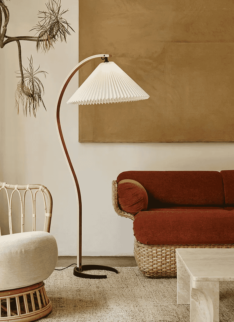 Mads Caprani for GUBI: Timberline floor lamp