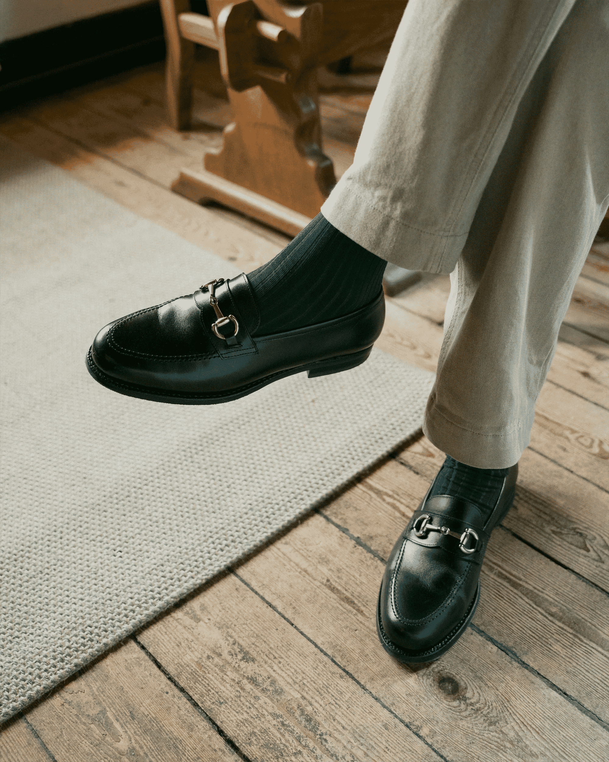 MYRQVIST: Karlberg Black Calf Loafer