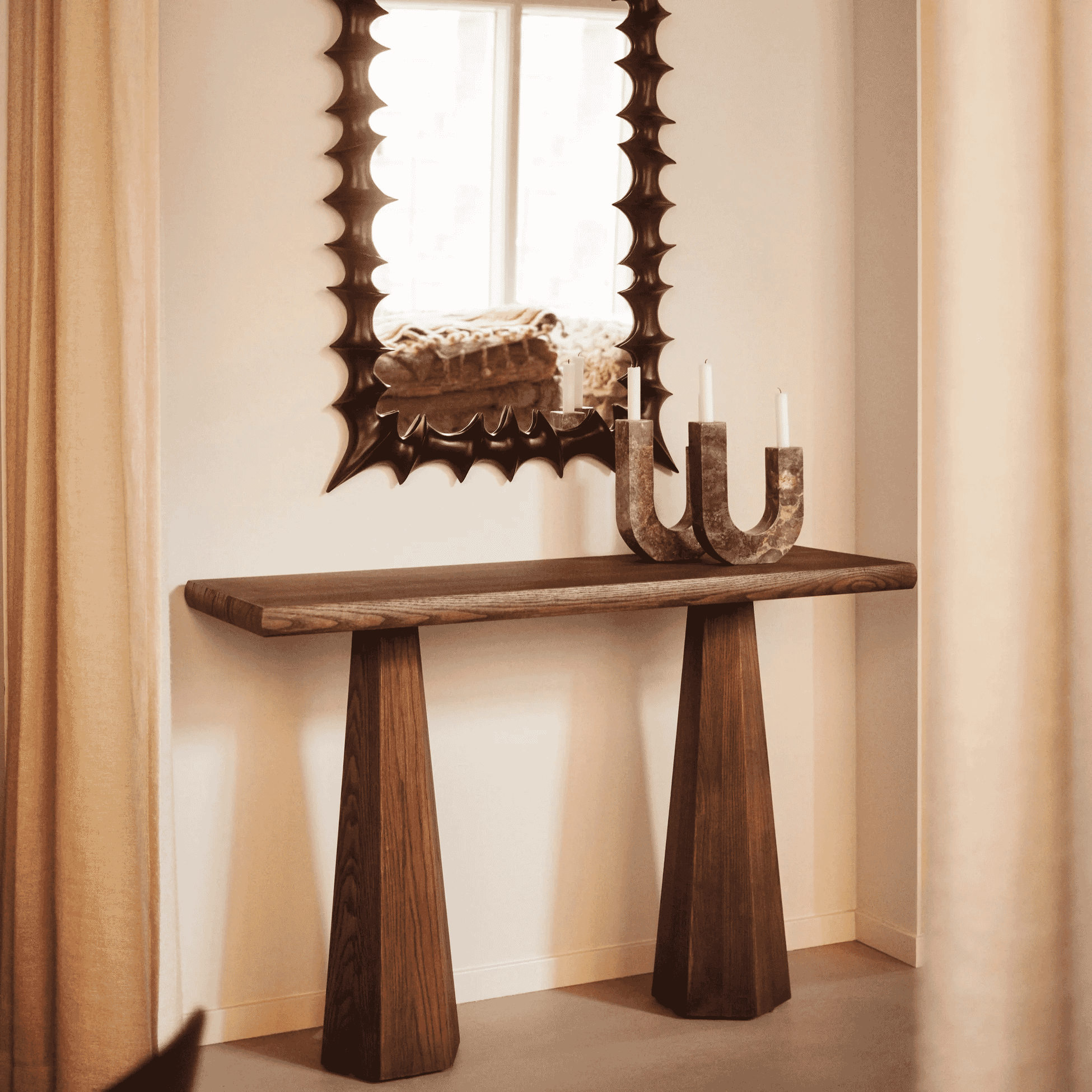 Edin &amp; Lina Kjellvertz: Hexagon Console Table Stained Ash Av