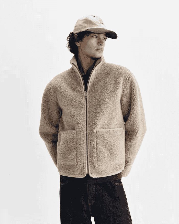 Wax London: Natural Reversible Borg Jacket