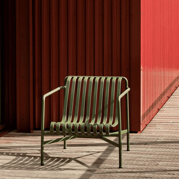 HAY: Palissade Garden Lounge Chair - Olive green