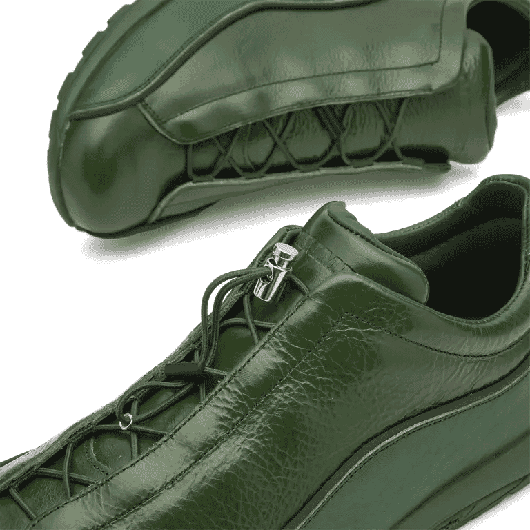 Diemme: Licata Green Crackled Patent Leather