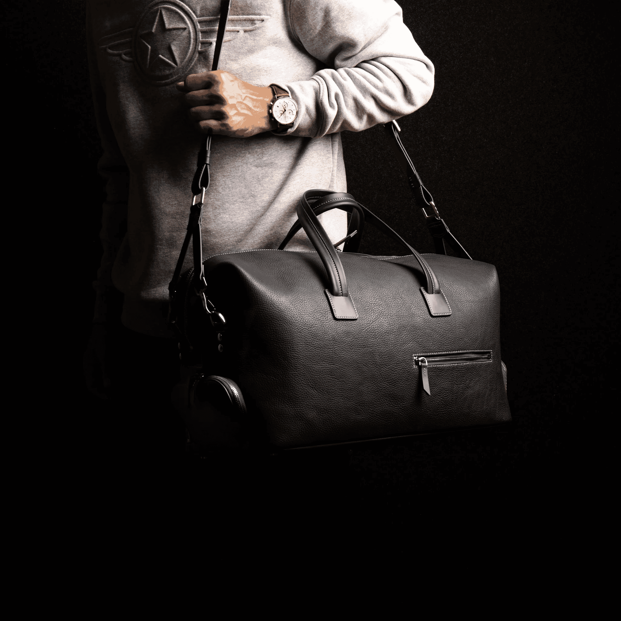 Lundi: Leather weekend bag