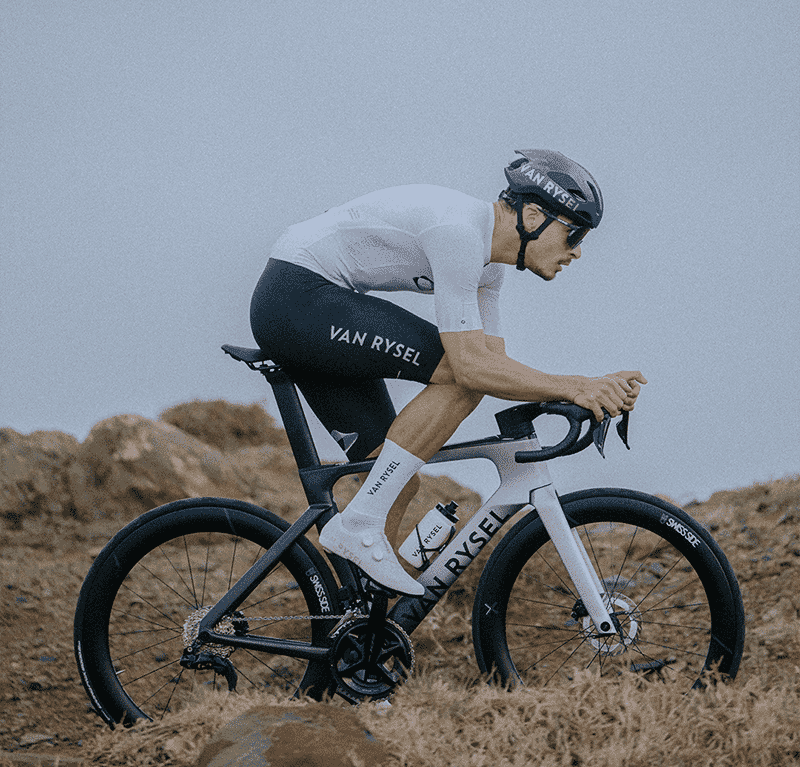 VAN RYSEL: Road Bike RCR-F Pro Shimano 105 Di2 12V - Grey