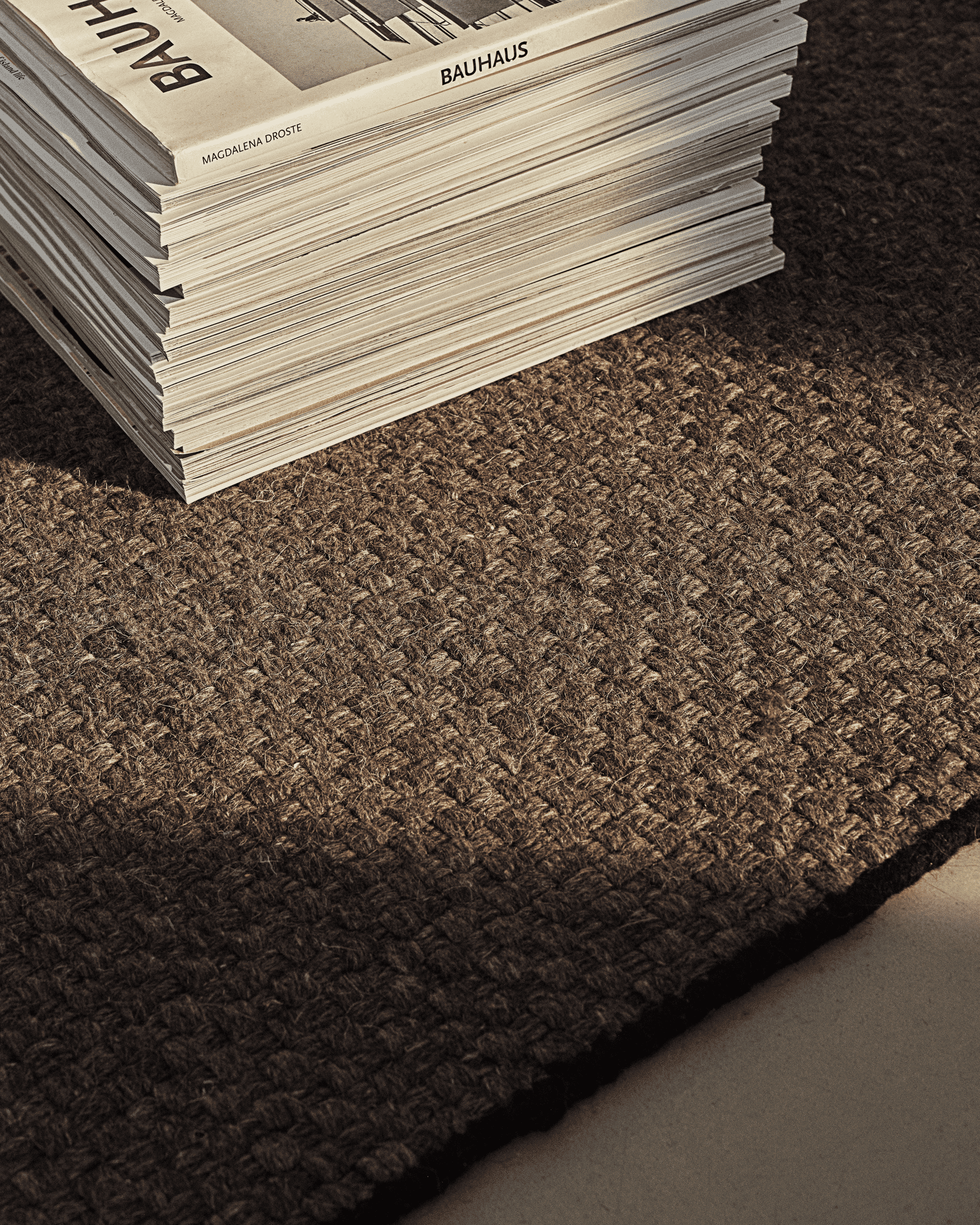 Nordic Knots: Zero Basket Brown Rug