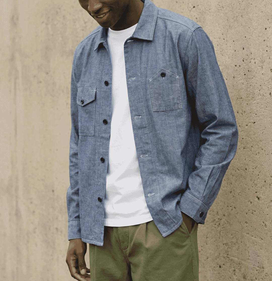 Form&amp;Thread: Chambray New Draughtsman Overshirt