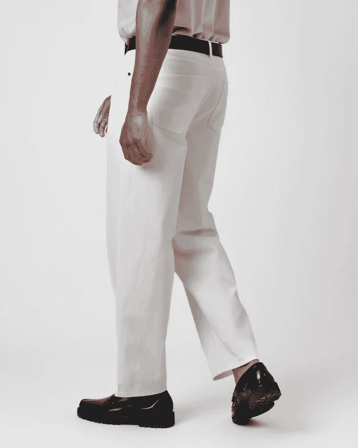 Wax London: Felix - Off White Loose Fit Denim Jeans