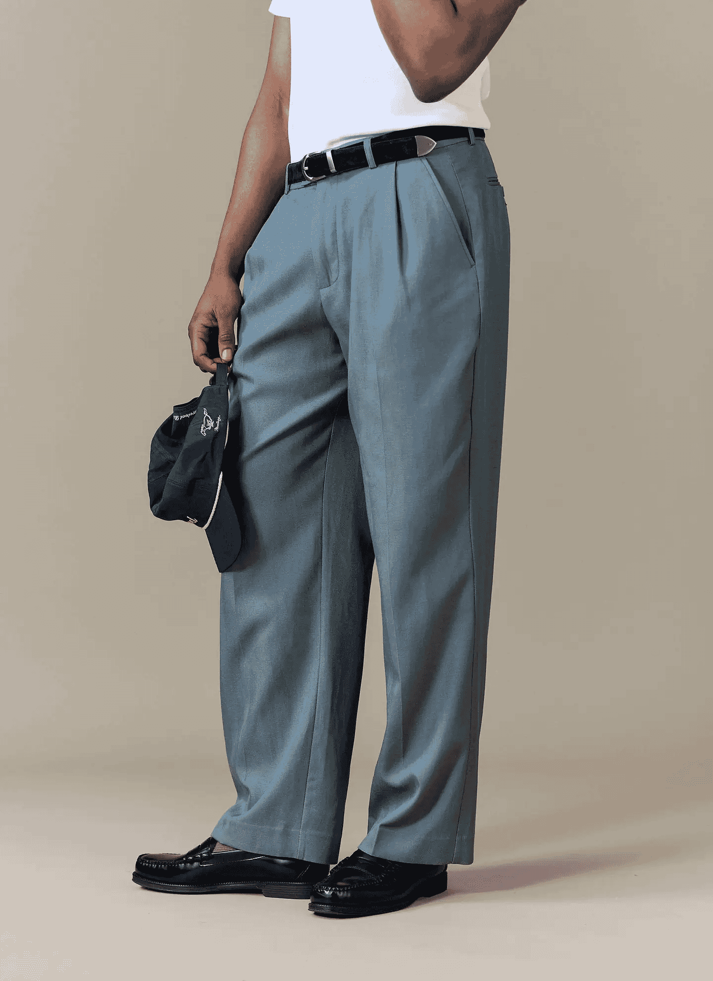 PERCIVAL: Pleated Leg Trousers