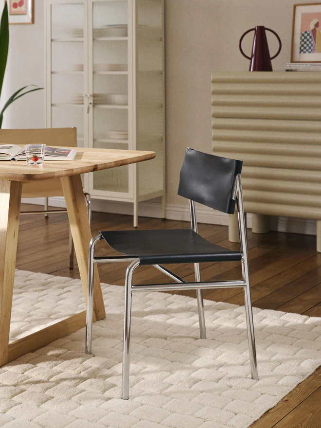 Westwing Collection: Leather Dining Chair Jordan