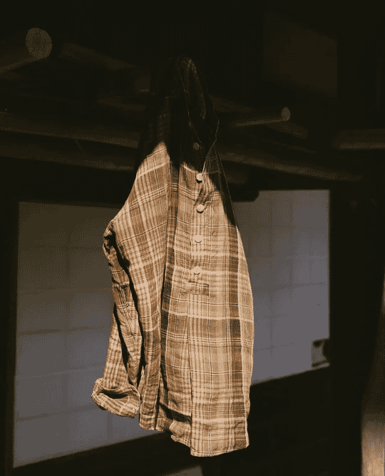 Drakes: Brown Check Linen Mandarin Collar Popover Shirt