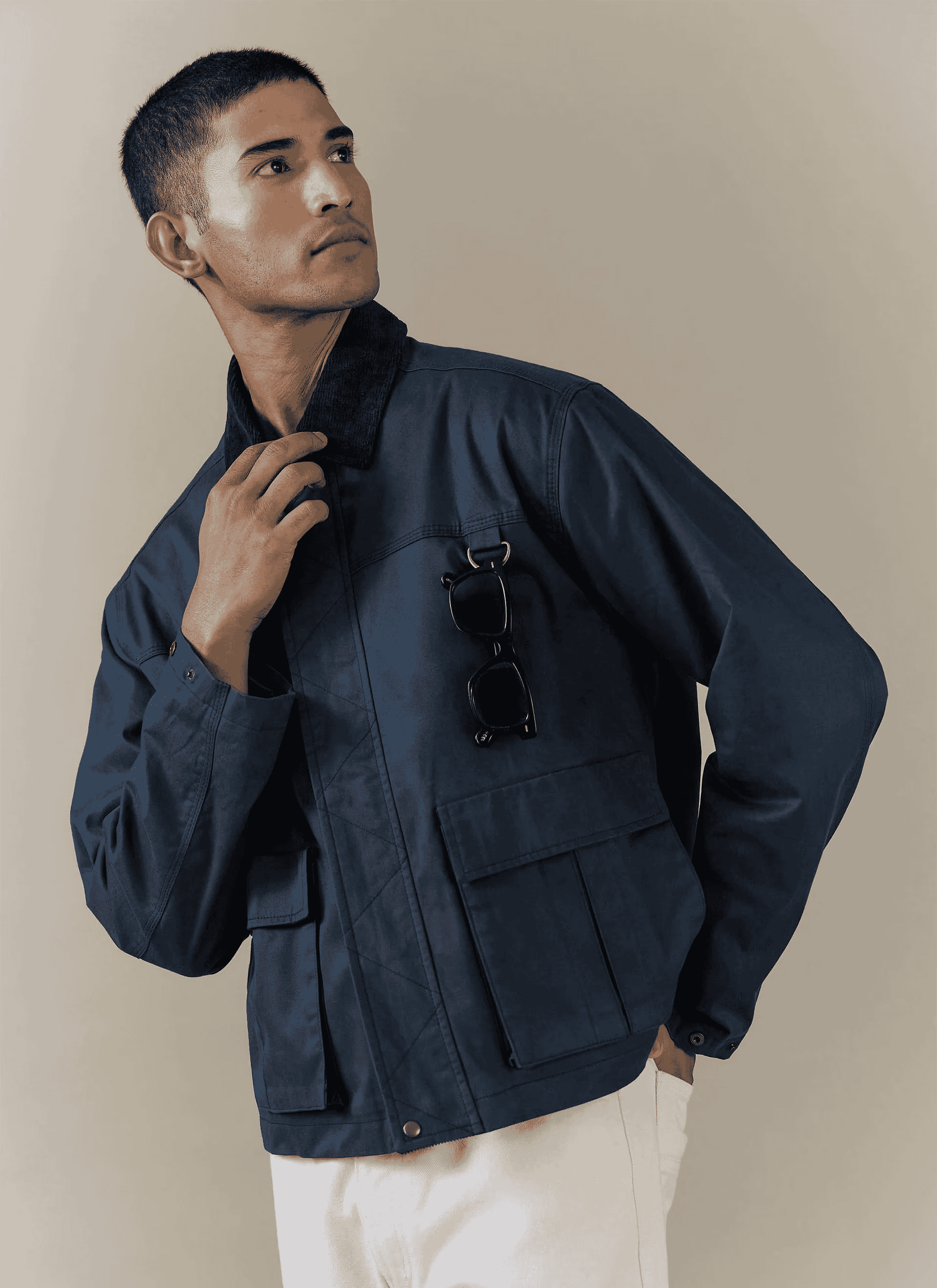 Percival: Wax Zip Jacket