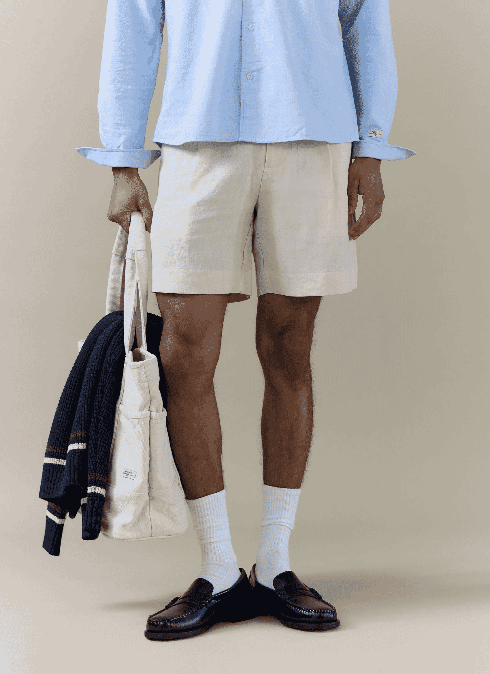 Percival: Pleated Tailored Shorts