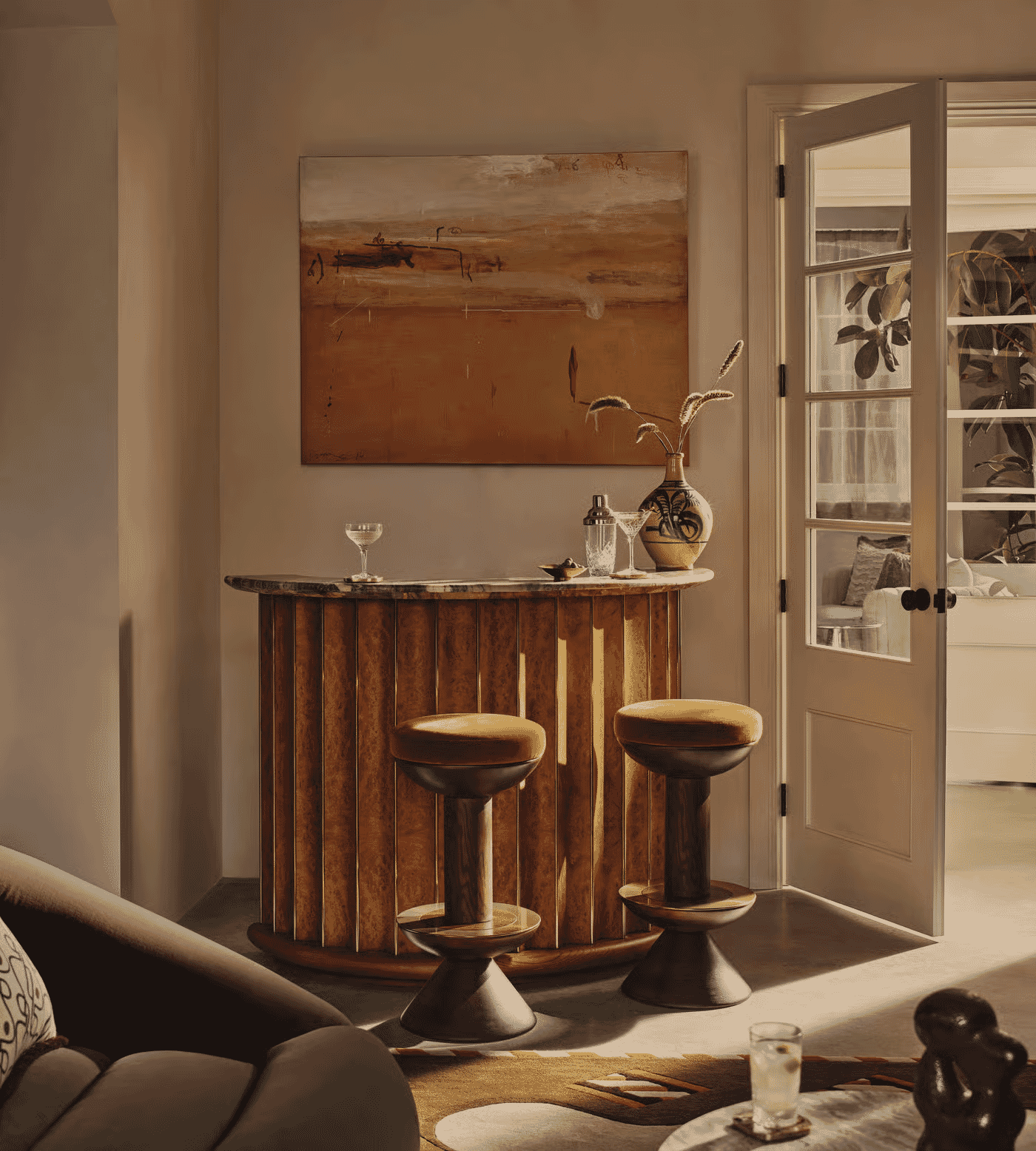 Soho Home: Kettner's Bar, Brazilian Quartzite Marble