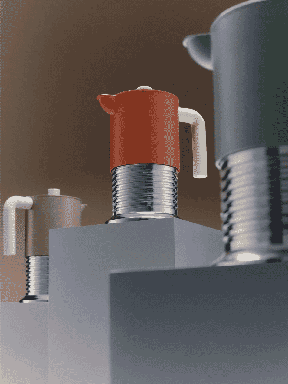 ALESSI: Vite Three-Cup Espresso Coffee Maker