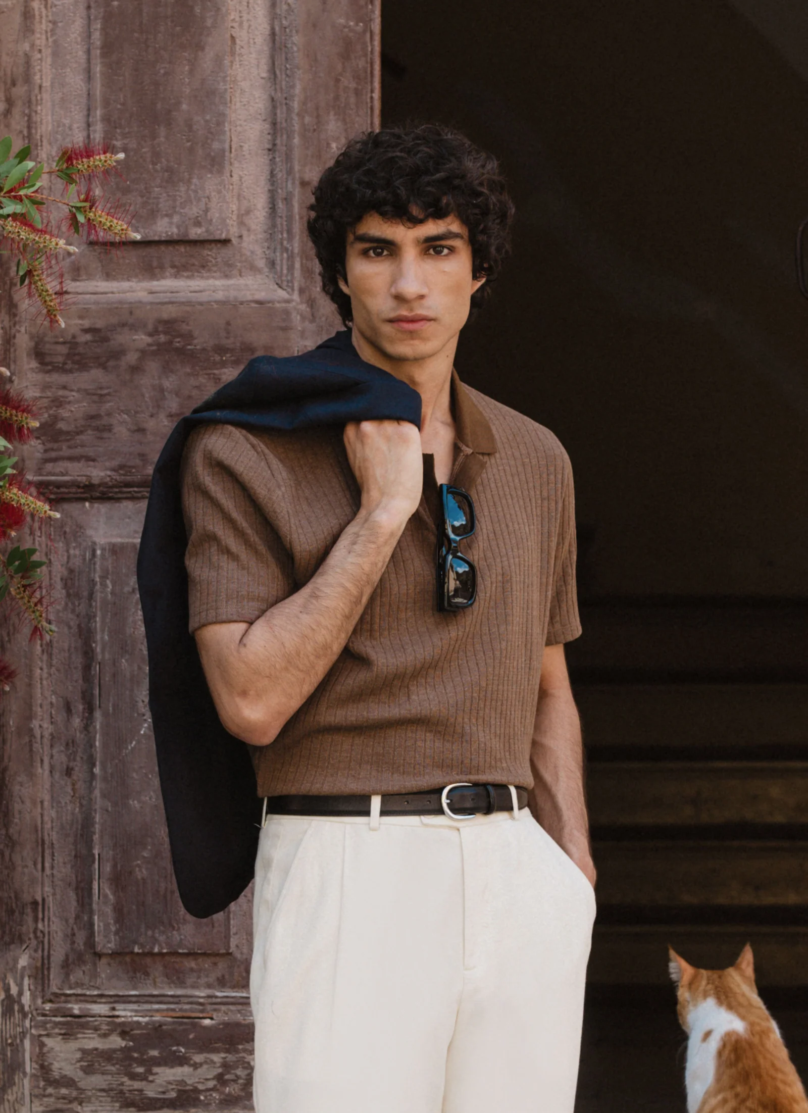 Percival: Anthony Ribbed Polo