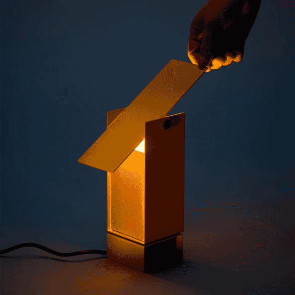 Moebe: Pivoting Table Lamp - Stainless Steel