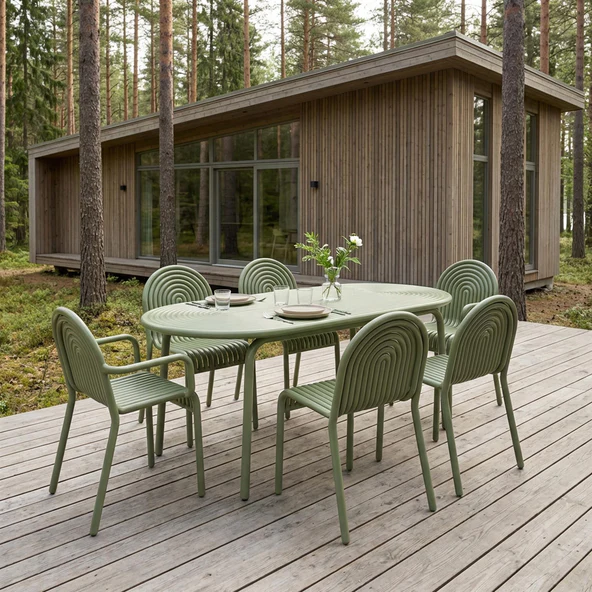 Tom Dixon: Groove Dining Bundle Set - 4 Chairs &amp; Dining Table