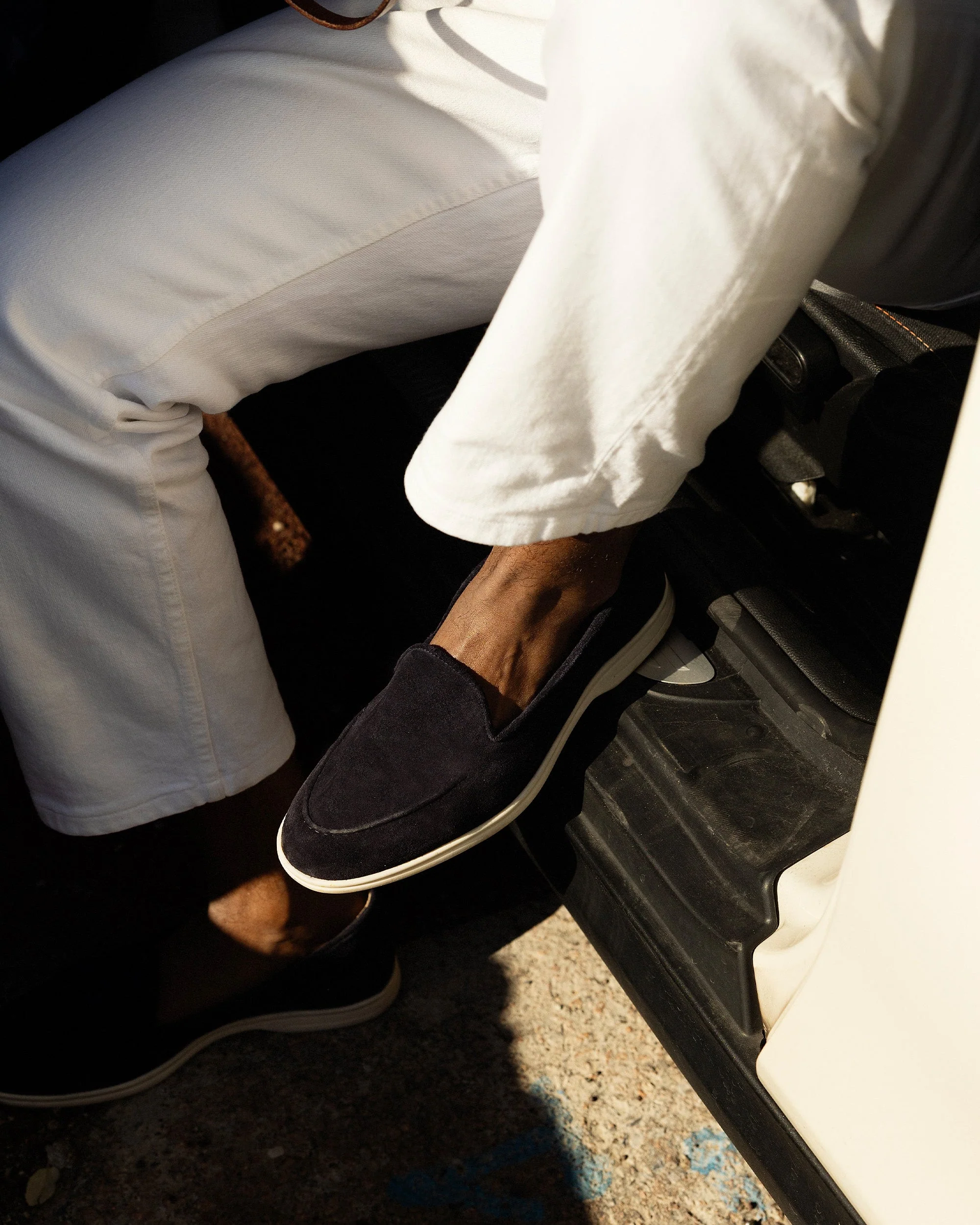 MYRQVIST: Brännö II Navy Suede