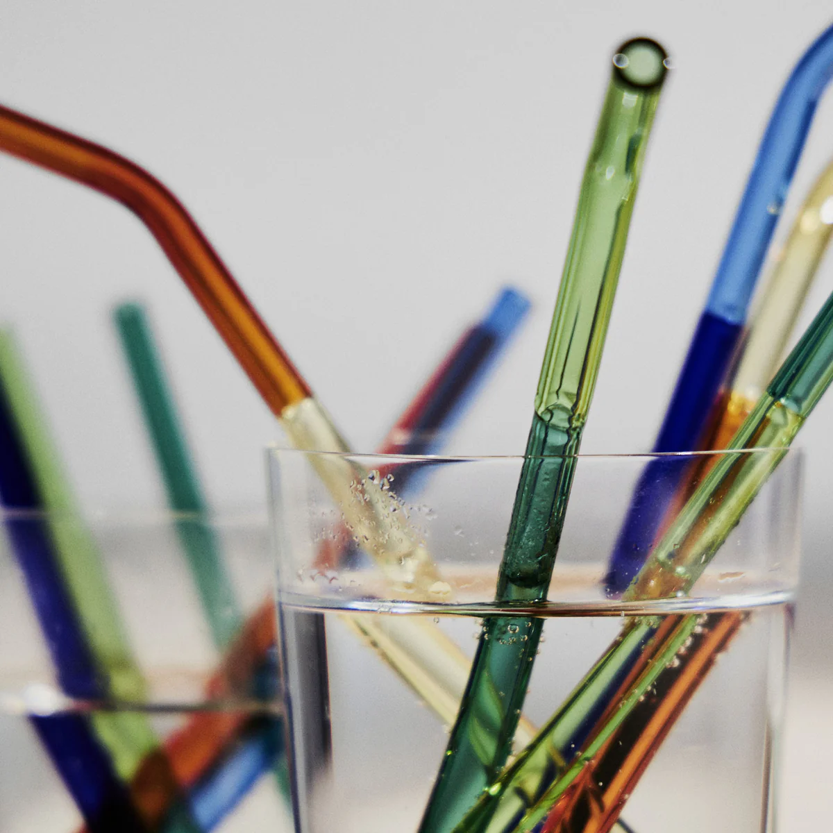 TCS Studio: Santorini Glass Straws (Set of 6)
