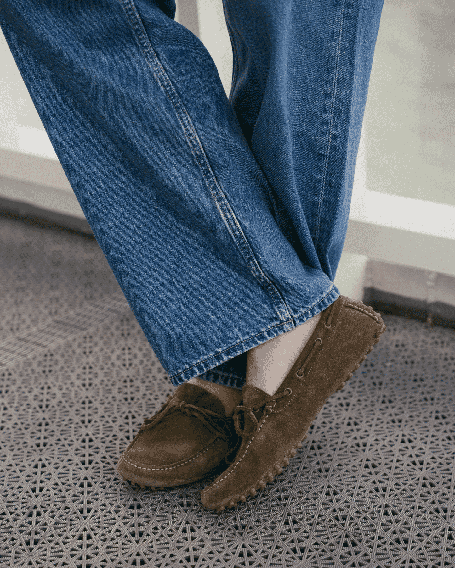 Myrqvist: Tofta Taupe Suede Loafers