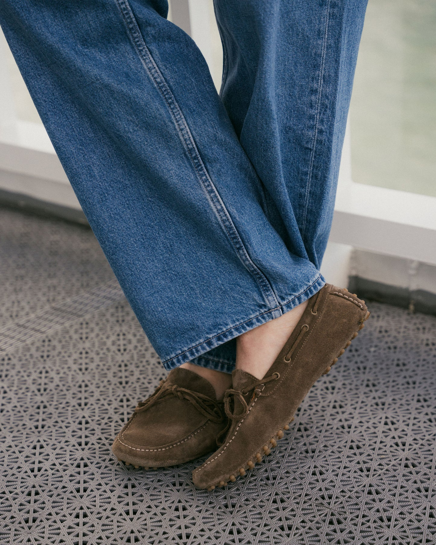 Myrqvist: Tofta Taupe Suede Loafers