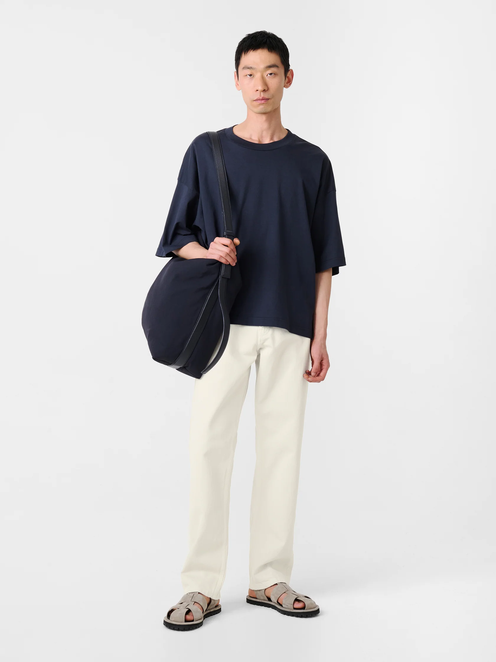 STUDIO NICHOLSON: Riso Straight Leg Denim Pant