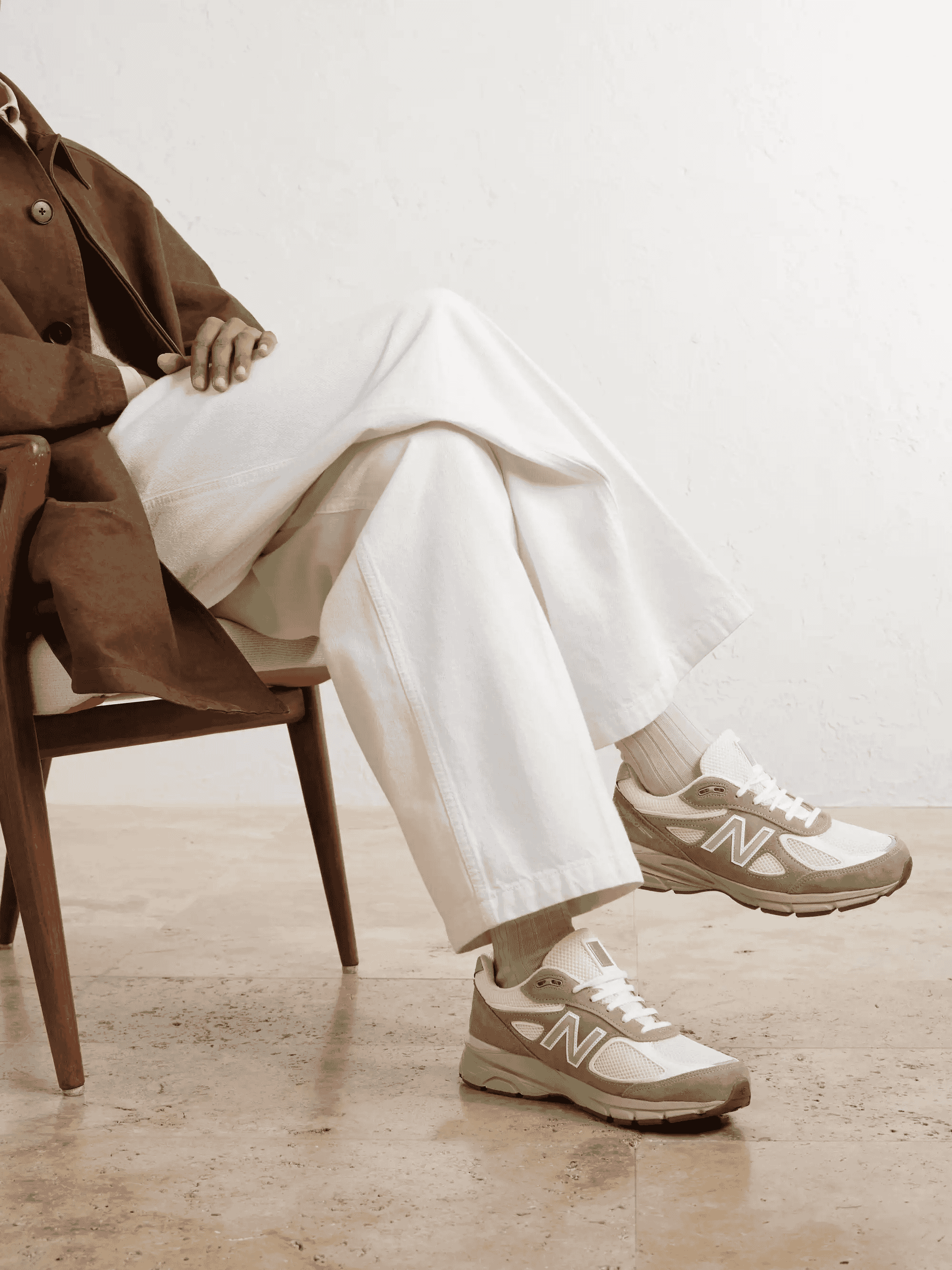NEW BALANCE: U9901MX MiUSA Suede and Mesh Sneakers