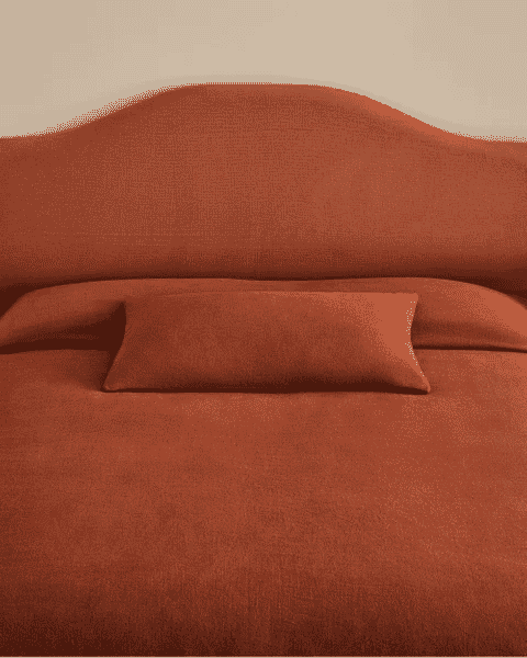 Nordic Knots: Burnt Red Headboard