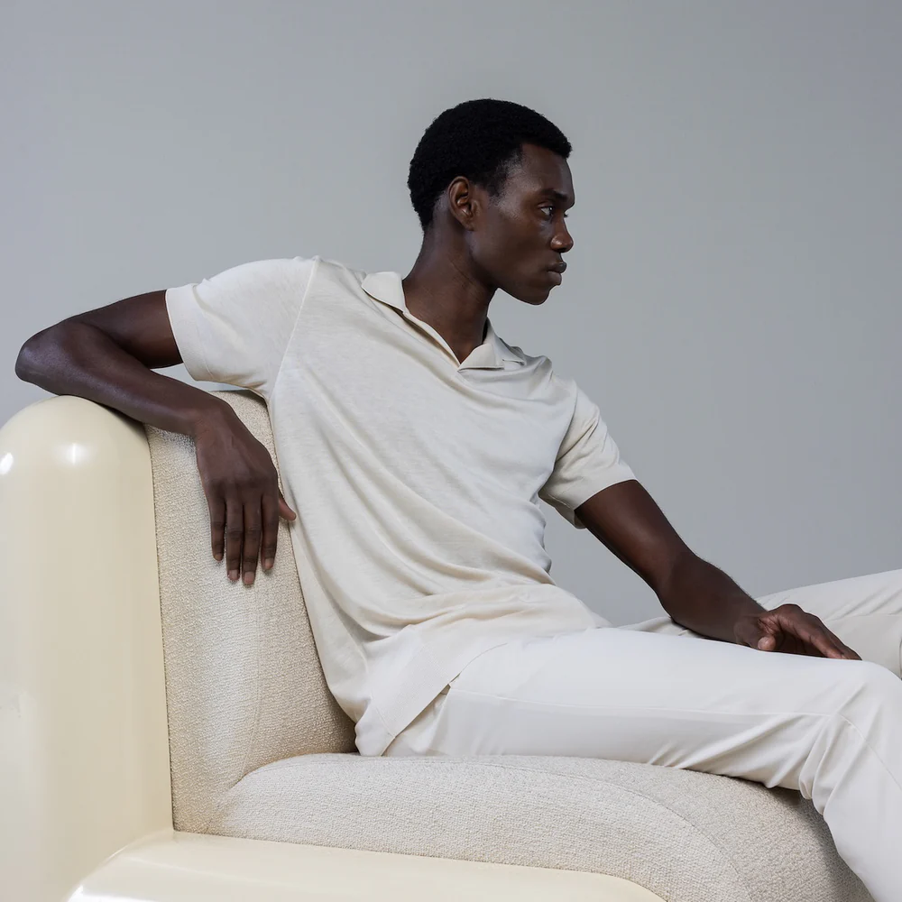 WAHTS: DALEY Jersey Luxury Jersey Open Collar Polo