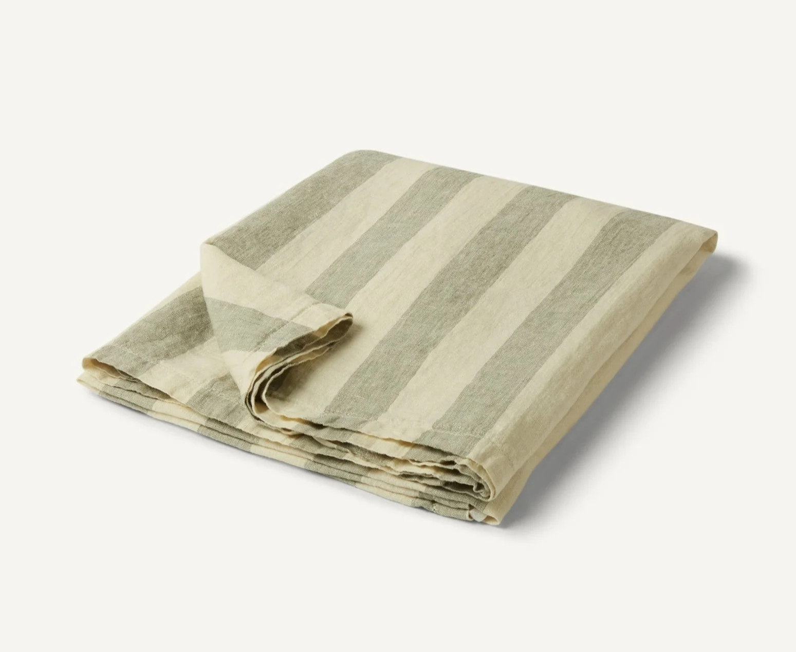 Frescobol Carioca: Wide-Stripe Linen Beach Towel