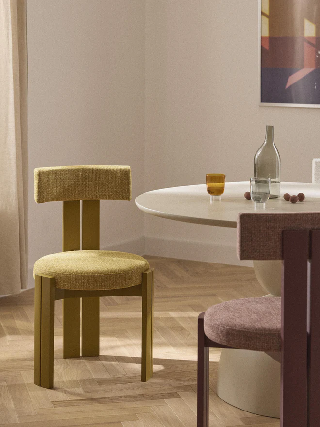 Westwing Collection: Katya Upholstered Wooden Dining Chair