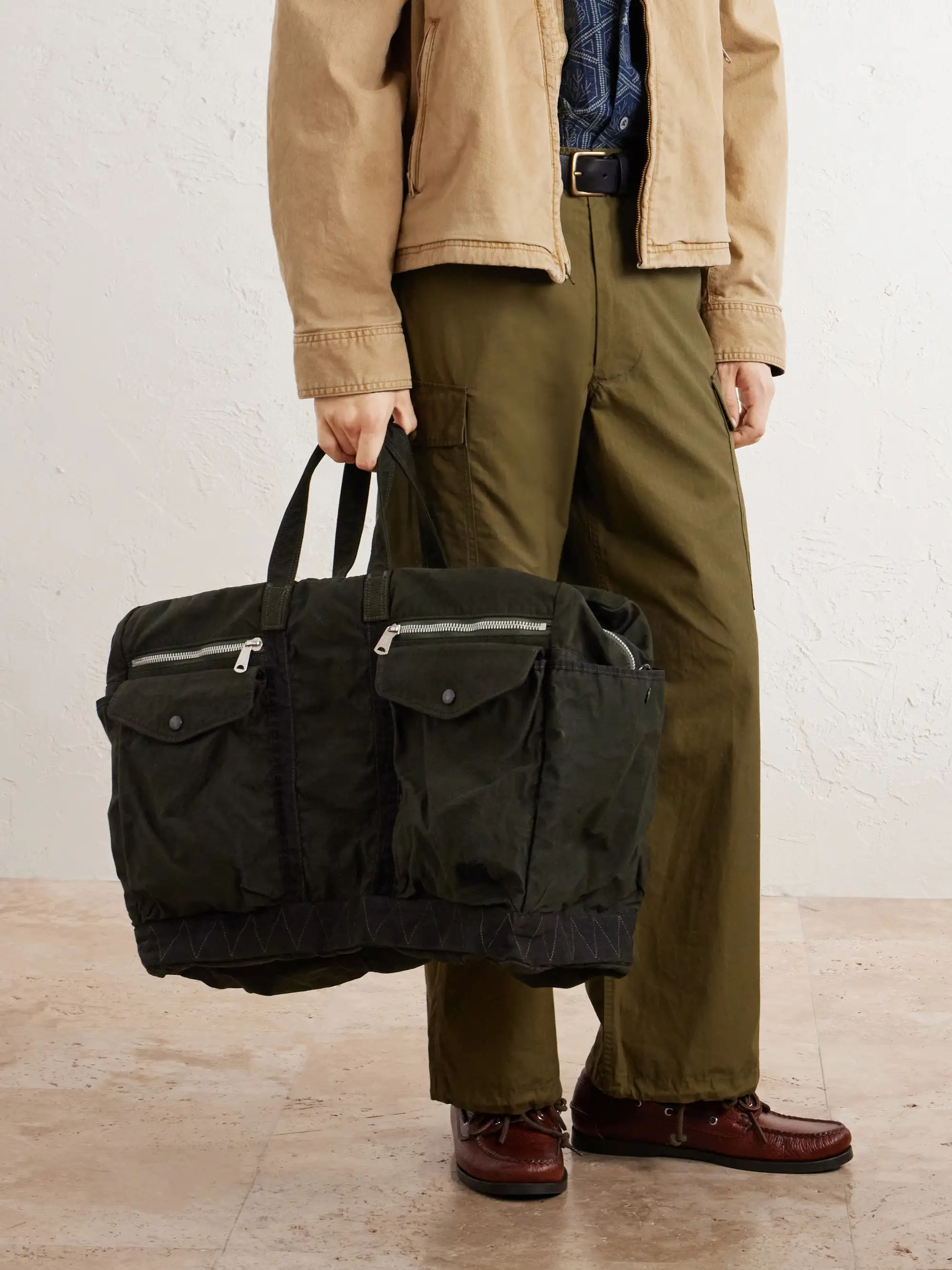 PORTER-YOSHIDA &amp; CO: 2Way Large Canvas Duffle Bag