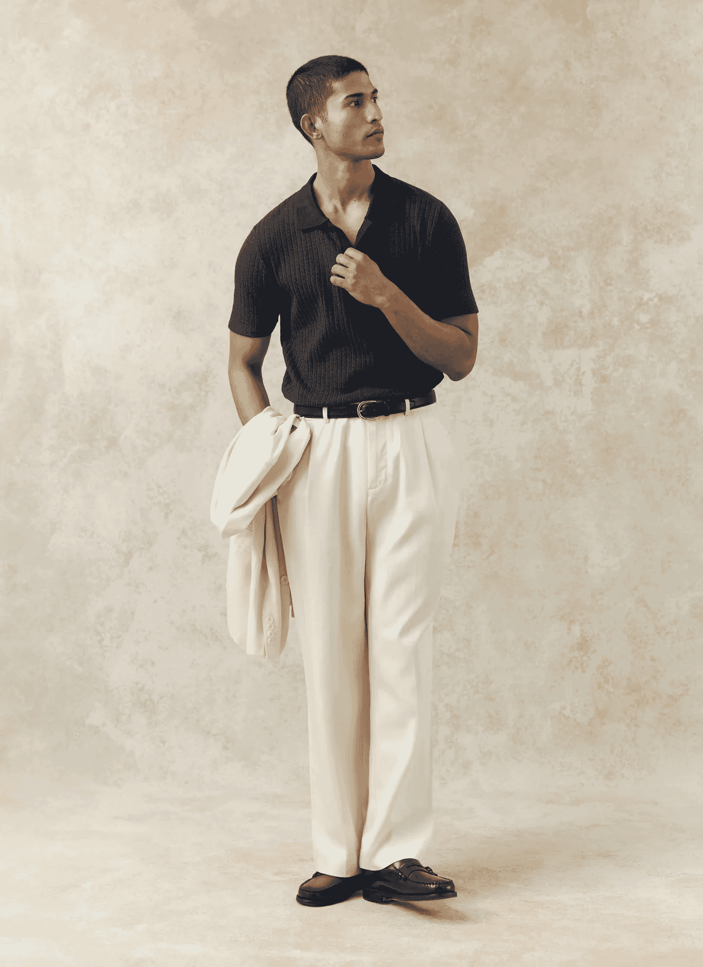 Percival: Anthony Ribbed Polo