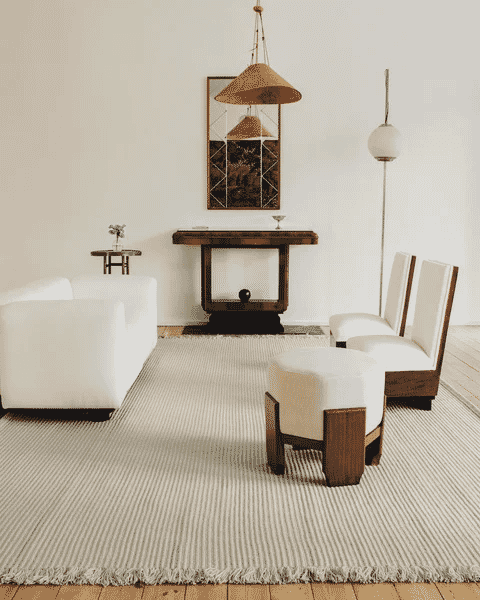 Nordic Knots: Contour Rug – Warm White