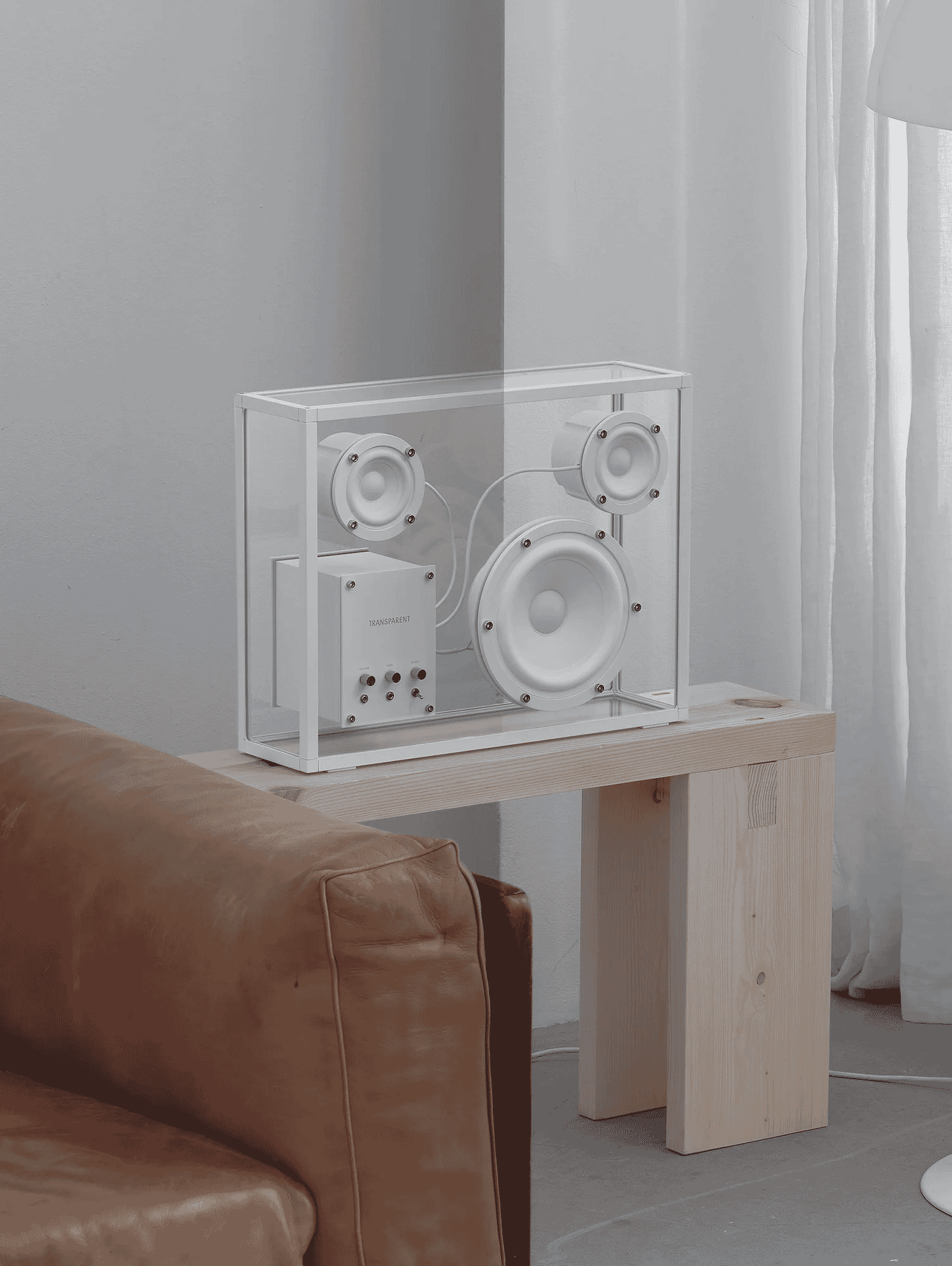 Transparent Speaker: White Speaker
