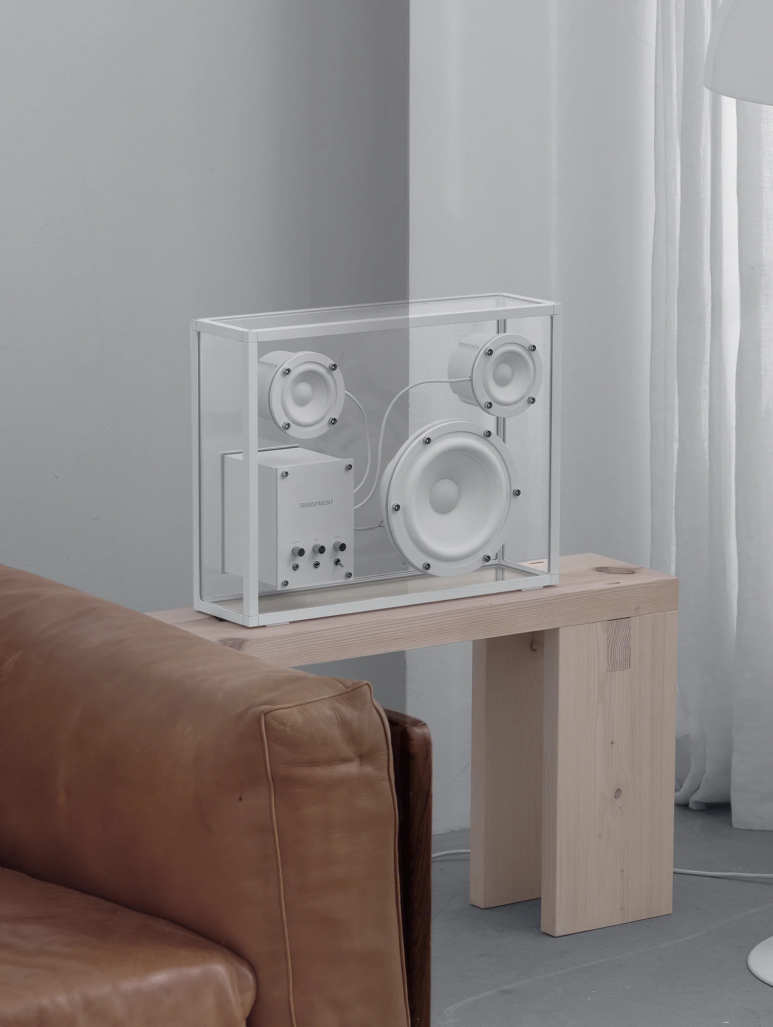 Transparent Speaker: White Speaker