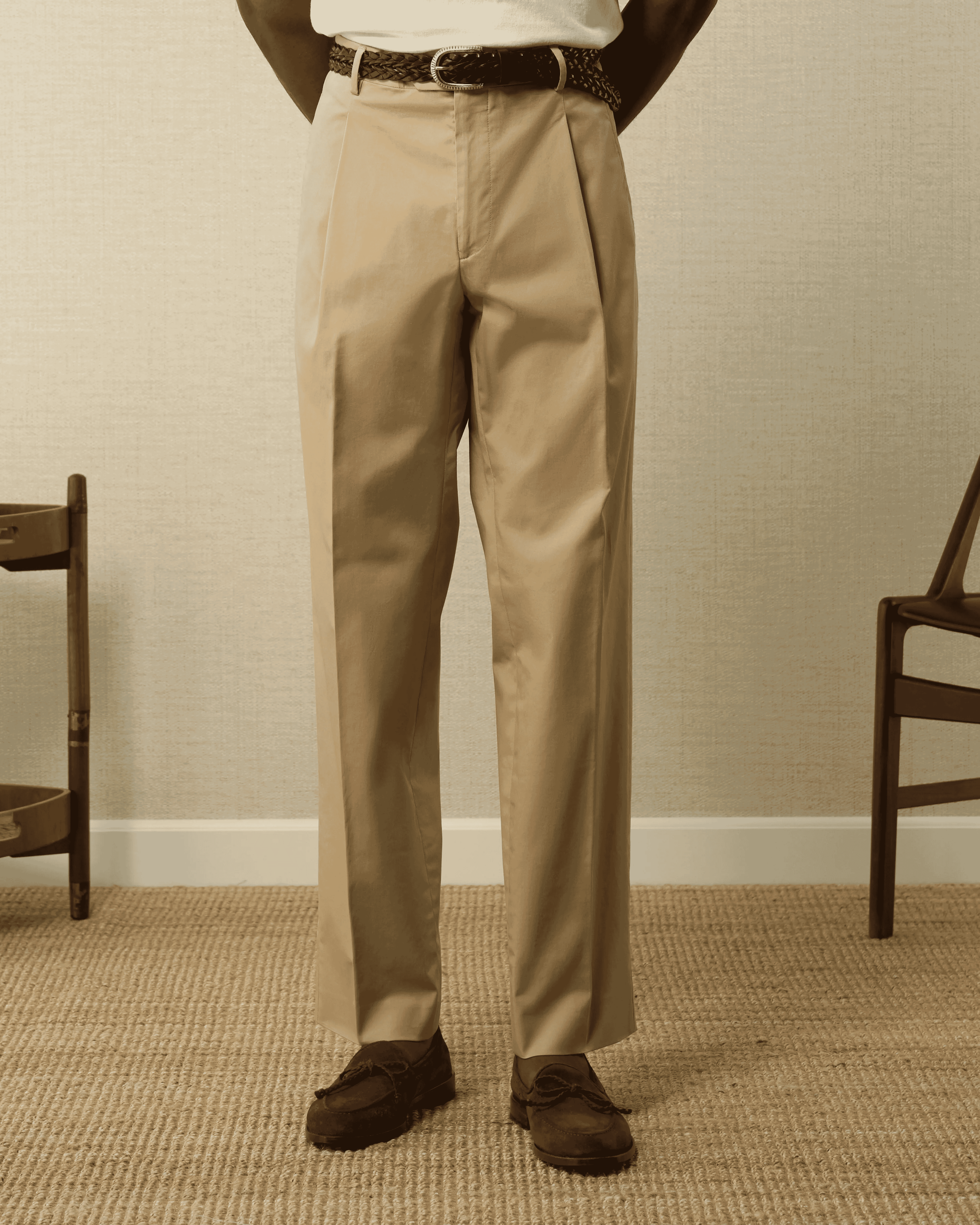 Velasca: Sirolo Pleated chinos