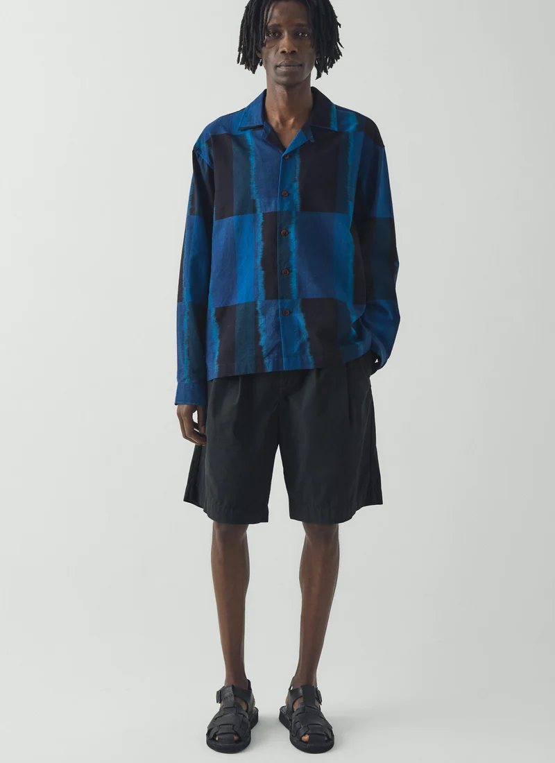TOAST: Double Pleat Cotton Poplin Shorts