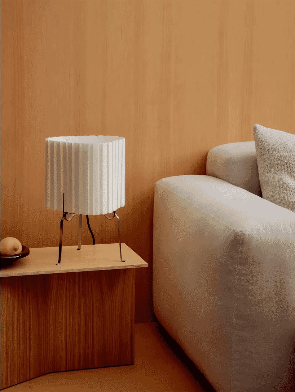 HAY: Canelé Stainless-Steel Table Lamp