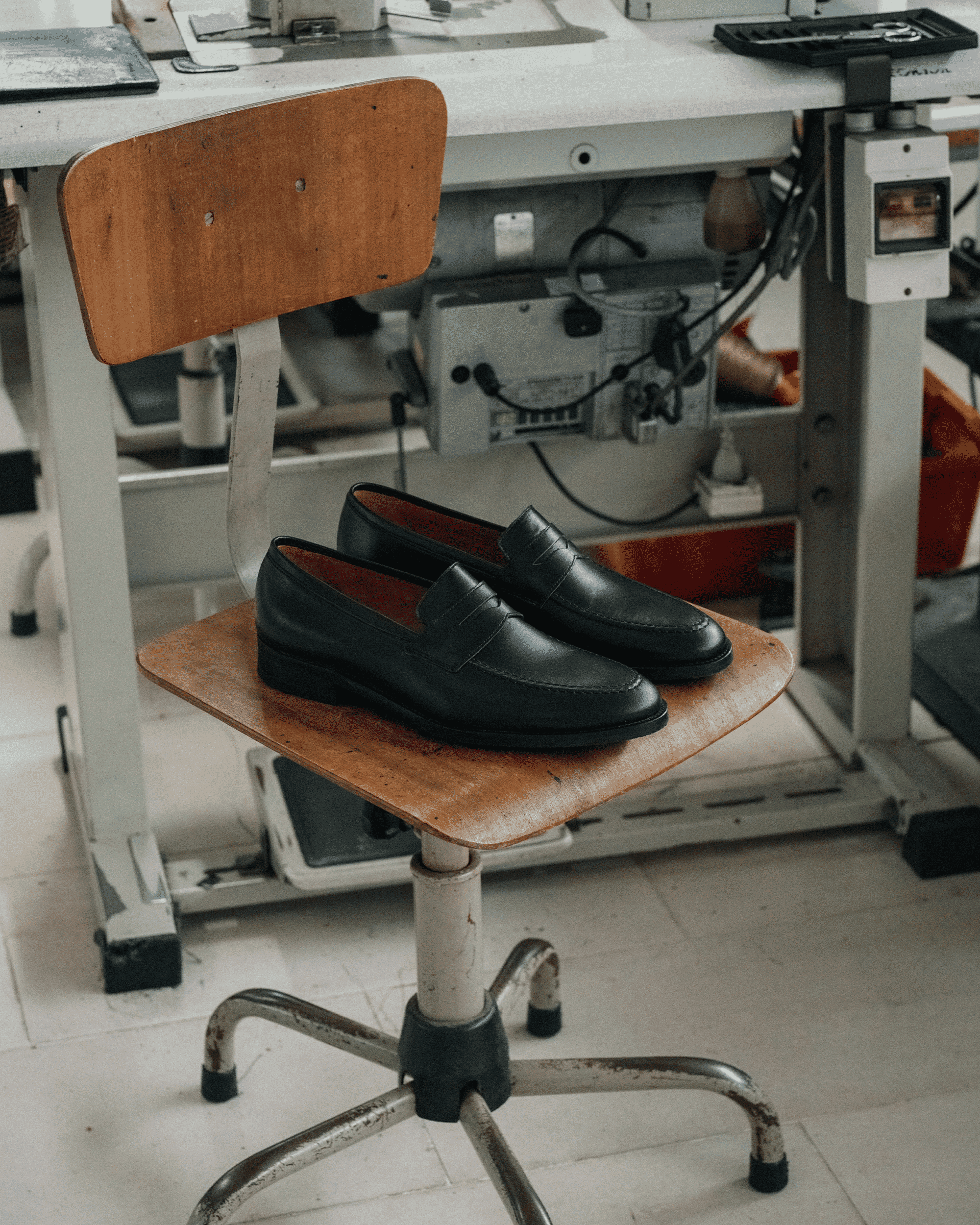 MYRQVIST: Smögen Black Calf Loafers