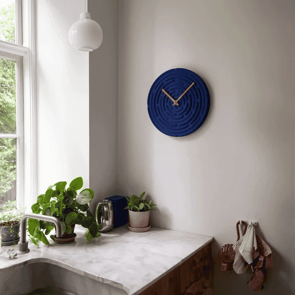 Raawii: Minos Horizon Blue Ceramic Clock