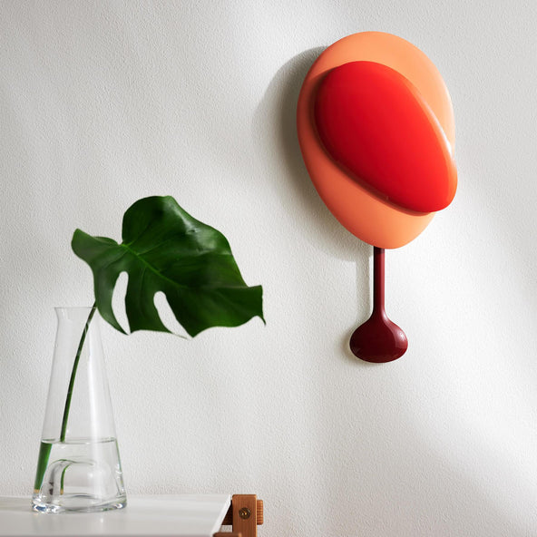 Design House Stockholm: Mellow Wall Clock - Red