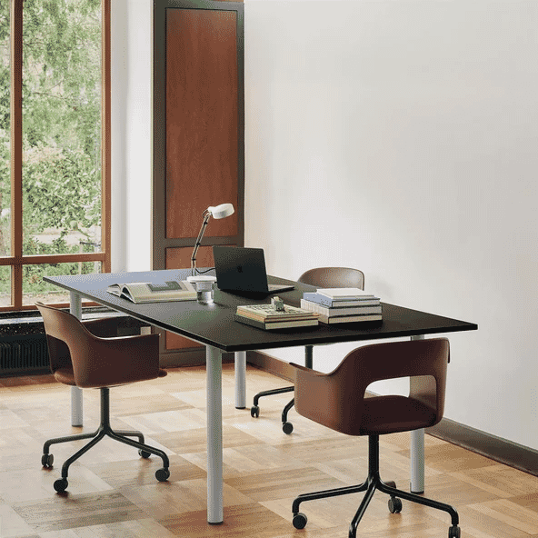 HAY: Layout Armchair 263 with Swivel Wheel Base