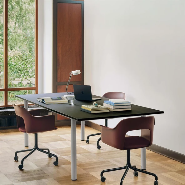 HAY: Layout Armchair 263 with Swivel Wheel Base