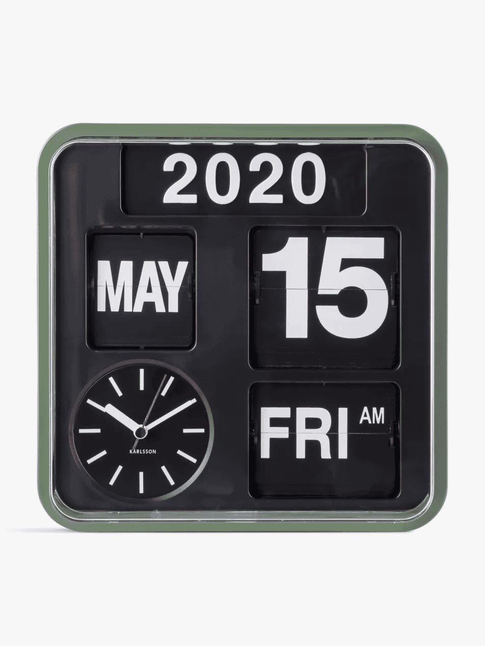 KARLSSON: Mini Flip mechanical wall clock 24.5cm