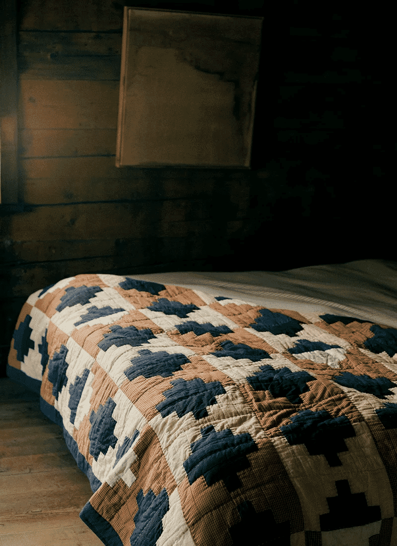 Toast: Folk Cotton Patchwork Quilt