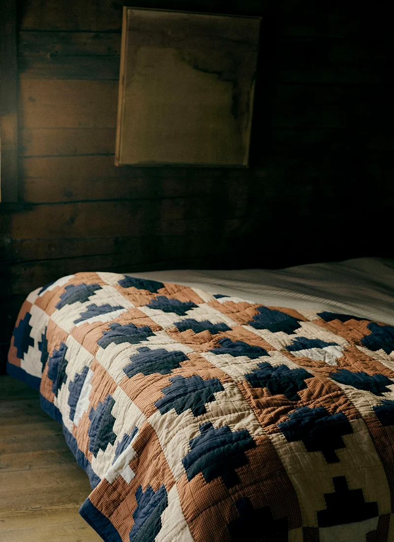 Toast: Folk Cotton Patchwork Quilt