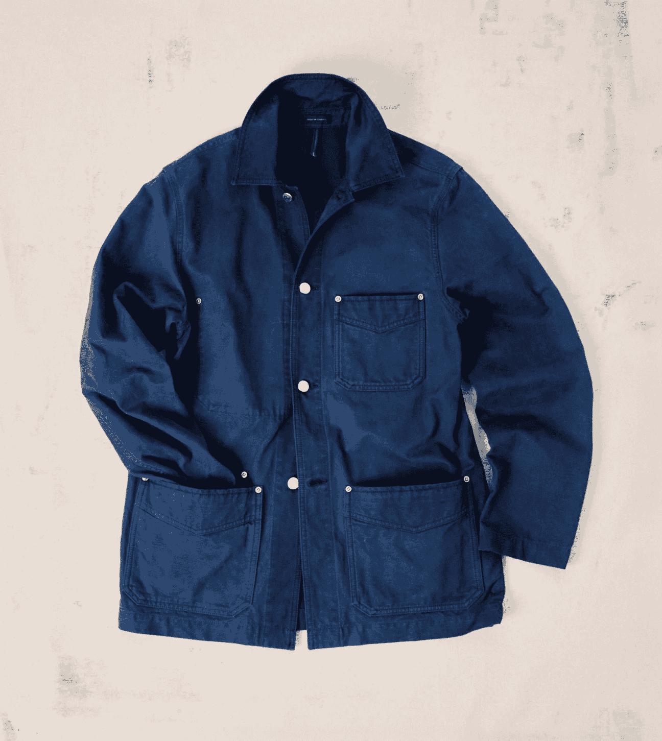 Drake's: Indigo Dyed Chore Jacket