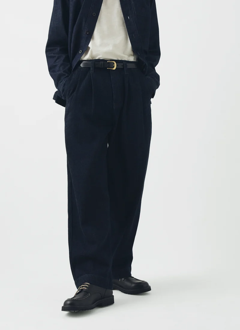 TOAST: Bill Japanese Denim Wide Leg Trousers