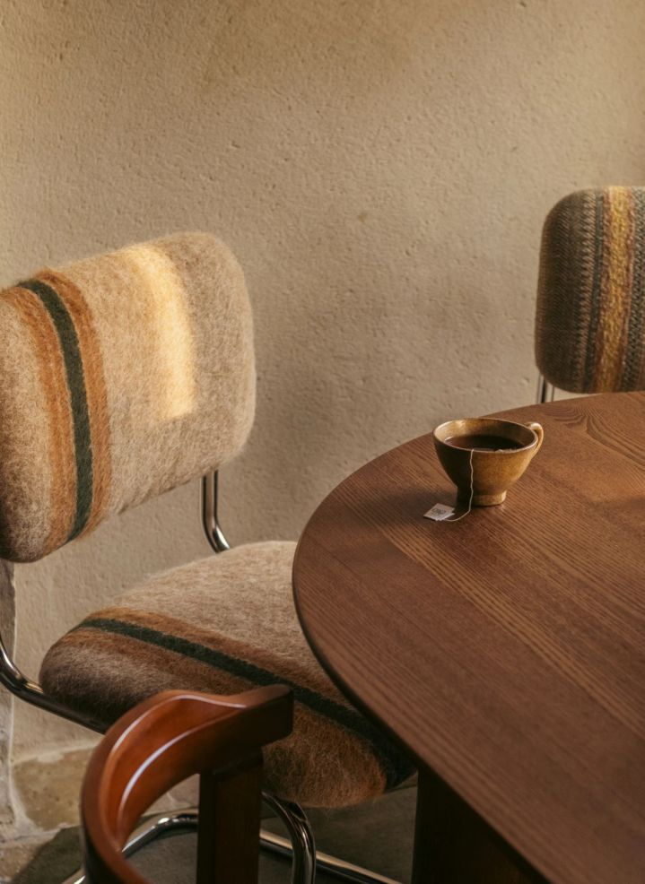 The Socialite Family: Classica chair in striped mohair
